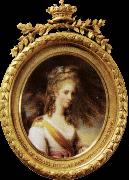 BONE, Henry Miniature of lady dysart Spain oil painting artist